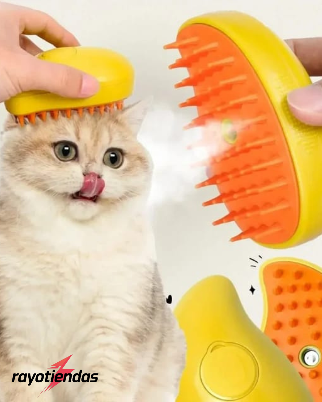 CEPILLO DE VAPOR 3 EN 1 PARA MASCOTAS