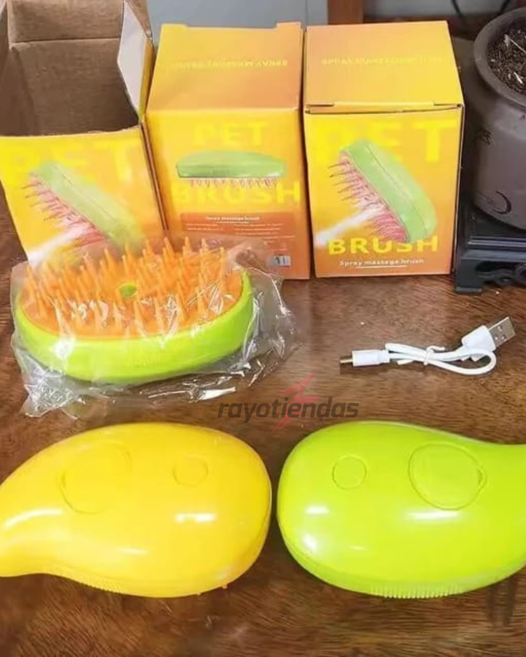 CEPILLO DE VAPOR 3 EN 1 PARA MASCOTAS