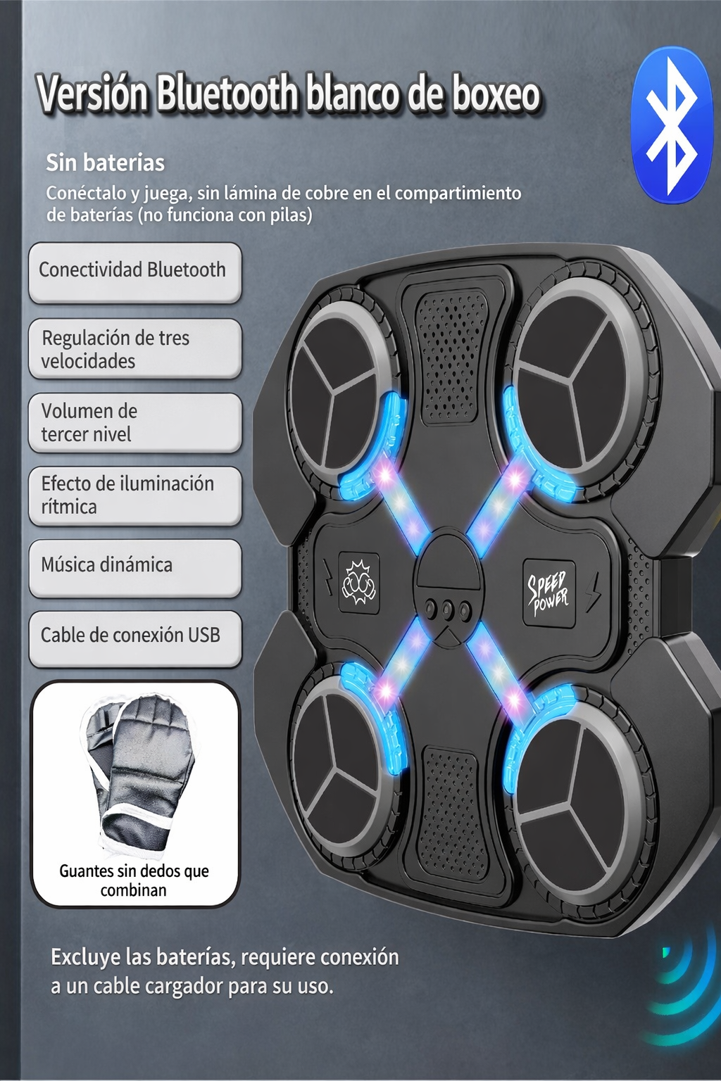 MUSIC BOXING INFANTIL para niños de 3 a 12 años